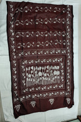 Blended Bangalore Silk Saree with Kantha Work