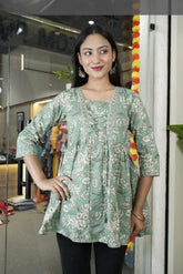 Short Cotton Kurti with Dori for knot