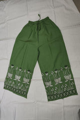 Cotton Palazzo - Light Green - Fits up to size 2XL